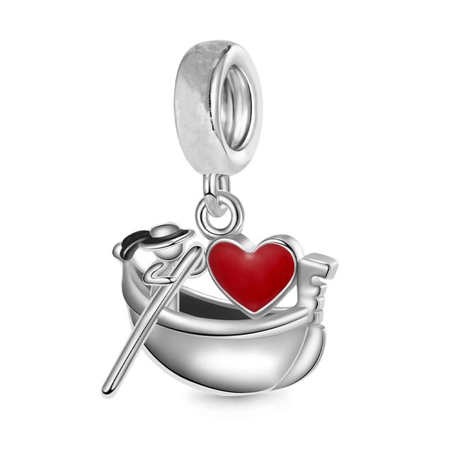Стерлингового серебра 925 пробы, красная божья коровка, Омар, обезьяна и роза, висячая подвеска, подходит для оригинального модного браслета, ювелирные изделия своими руками, подарок