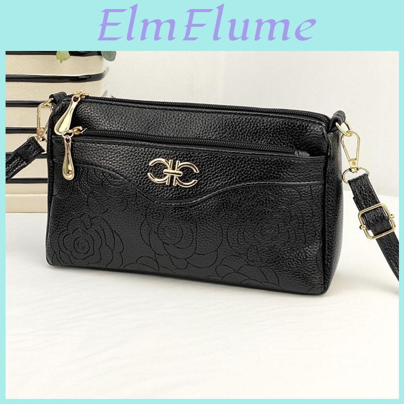 Embossed Shoulder Flower Classic Women Bags Excellent Pu Leather Small Handbag Purse Brand Style Female Crossbody Bag