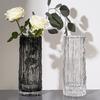 Transparent High-Grade Glacier Glass Vase for Floral Arrangements