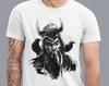 Графическая футболка с вороном викинга, футболка ODIN RAVEN VIKING, футболка викингов, футболка Valhalla, подарок по скандинавской мифологии, футболка воина, скандинавский подарок