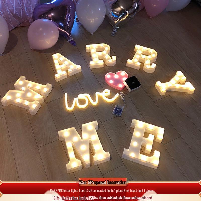 Romantic Indoor Proposal & Celebration Candle Decor Set