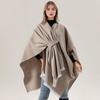 Cashmere Imitation Cloak Shawl Solid Color Windproof Soft Warm Ladies Shawl Jacket Women Autumn Winter Scarf Shawl