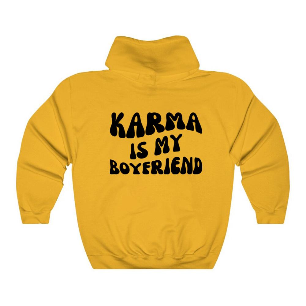Толстовка унисекс Karma Is My Boyfriend Толстовка с капюшоном в стиле Midnights Meet Me At Midnight Lyric Hodoies Kawaii Harajuku Tops