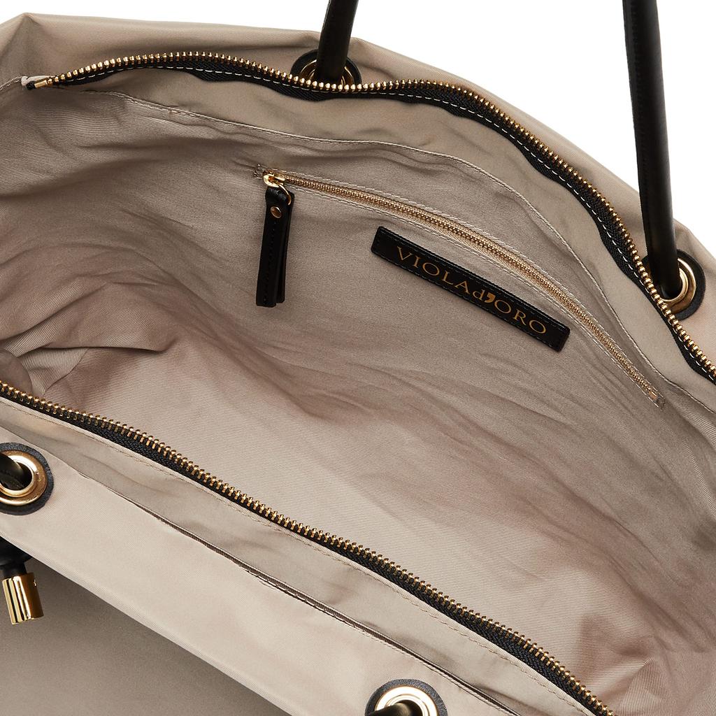 BIANCA taupe x black [Viola d'Oro] V-2176 Women's