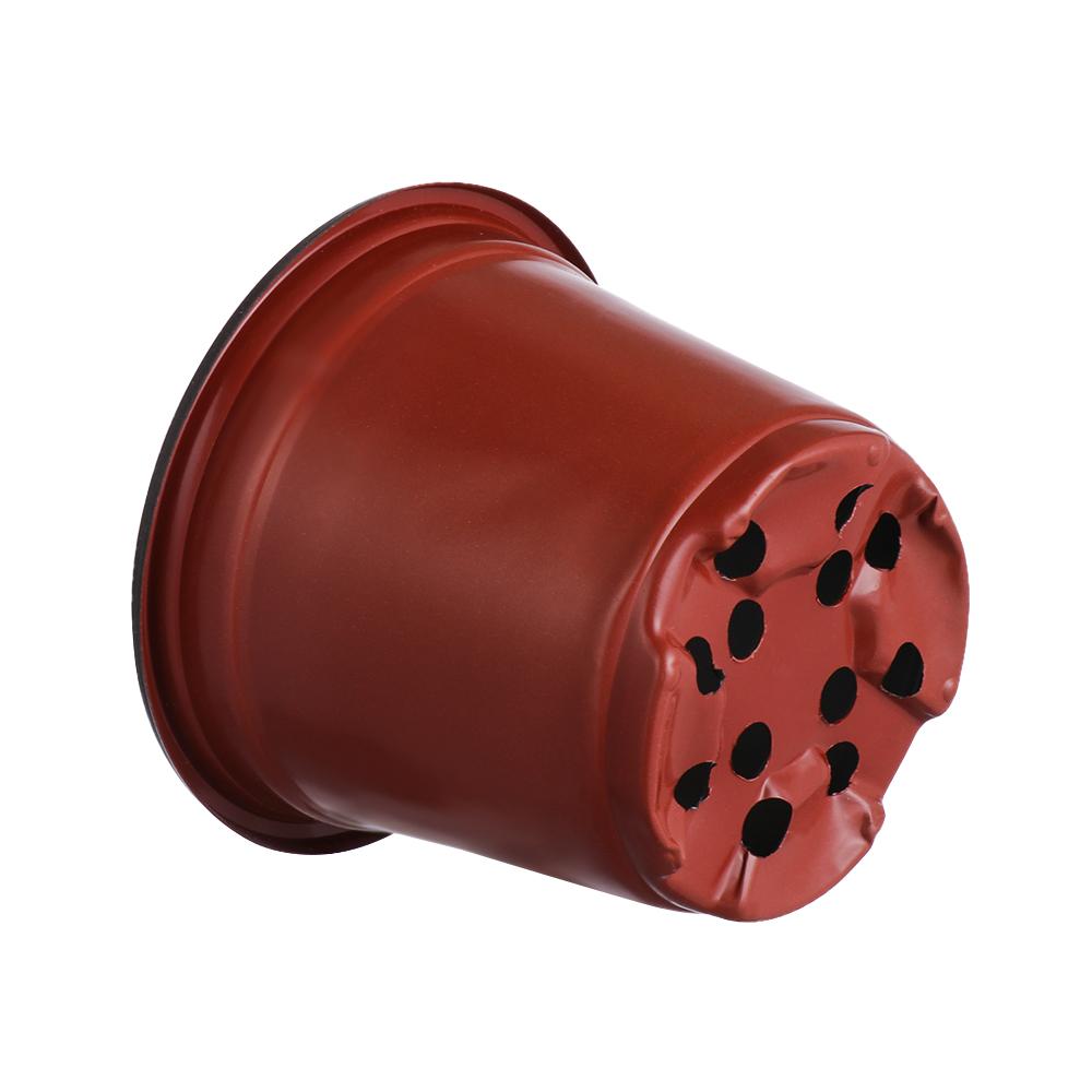 10 шт. Садовые принадлежности Мини Мягкие Пластиковые Терракотовые Детские Горшки Круглые Вазы Для Цветов Поддоны Для Растений