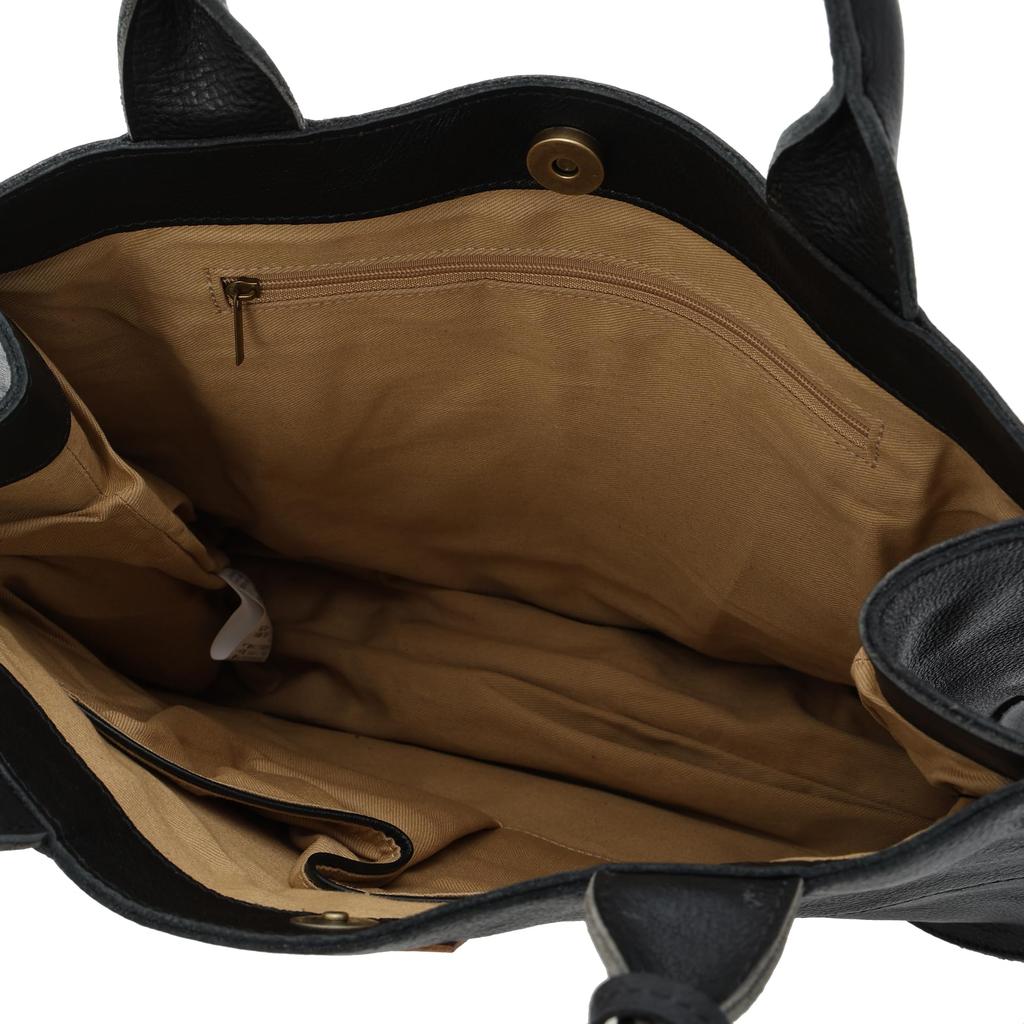 Сумка-тоут из коровьей кожи 3A BK [Tora] женская 11883-BK (черный)