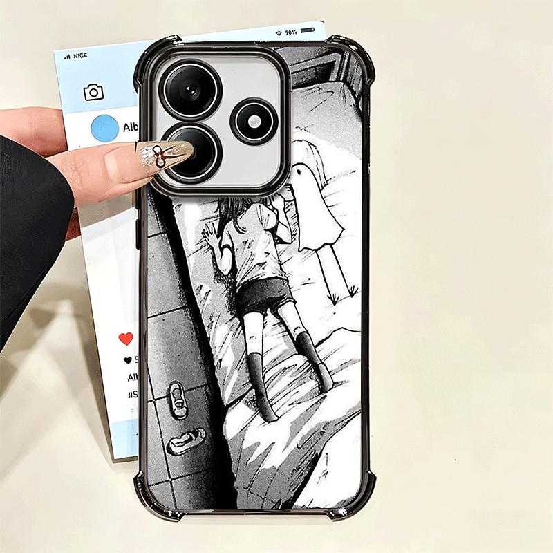 Аниме Oyasumi Punpun Чехол с покрытием для телефона Для Xiaomi Poco X5 X6 X7 X8 Pro Max F8 Ultra F7 M8 M7 M5S Redmi 15C 15 14C 13C 13 X3 12C