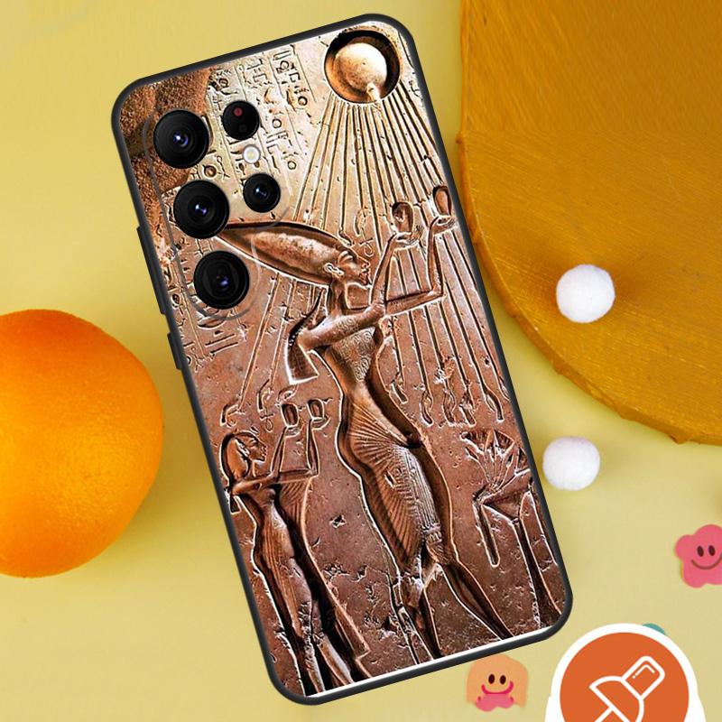 Чехол для телефона с муралом Фараона Египта для Samsung Galaxy S25 Ultra S24 S23 S22 Ultra S9 S10 S20 Plus S21 FE Funda Чехол
