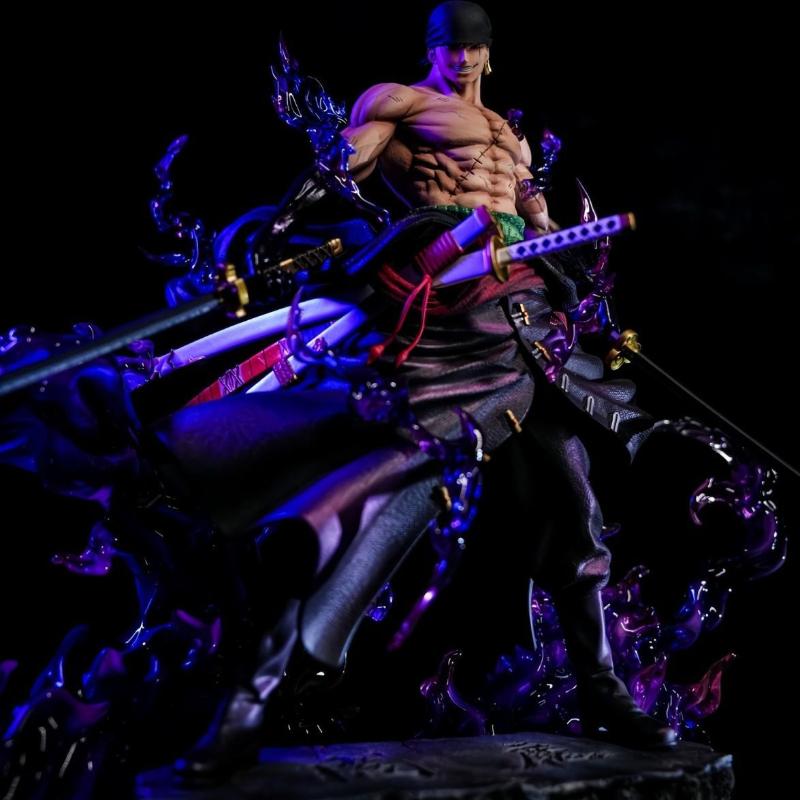 В наличии 25 см Аниме One Piece Фигурки Зоро Небесная живопись Ророноа Зоро Фигурки на шарнирах ПВХ Коллекционная модель Игрушки Подарки на день рождения