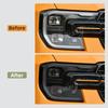 Для Ford Ranger 2023 2024 2025 Невидимая автомобильная пленка TPU Пленка для защиты фар Тонировка 2 шт. Аксессуары