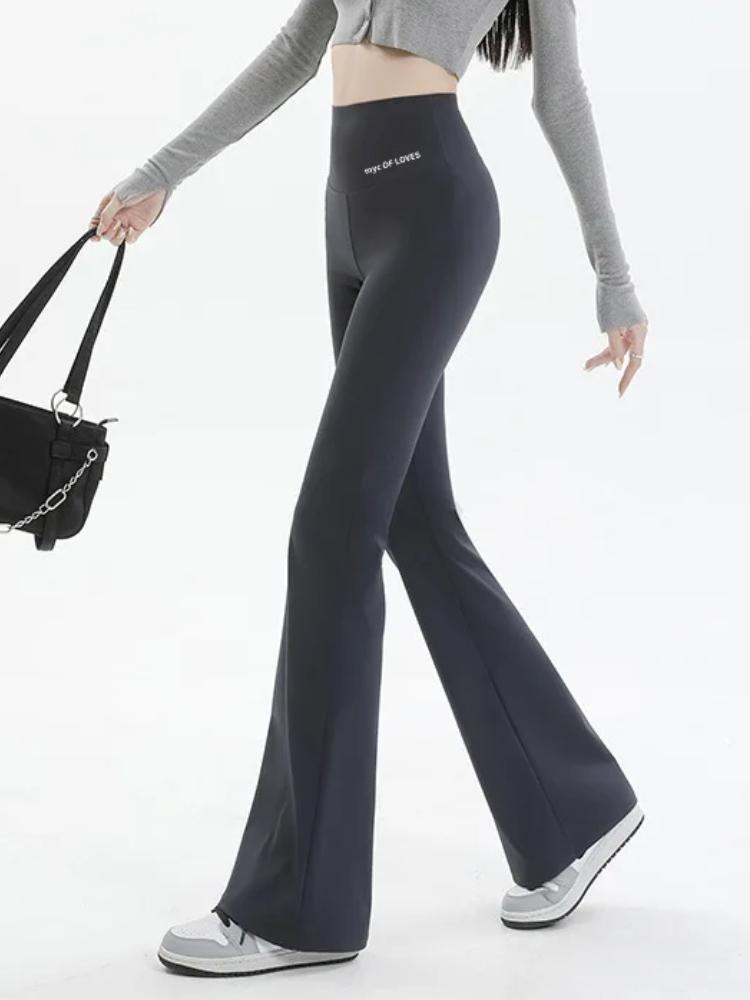 Женские расклешенные леггинсы с высокой талией, широкие штаны для йоги, бесшовные леггинсы для фитнеса, тренировок, спортивных брюк для спортзала, повседневная одежда для похудения