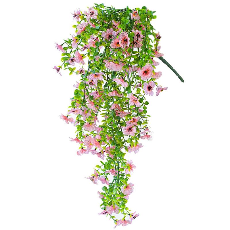 Искусственный цветок ипомеи Устойчивые к УФ-лучам Подвесные цветы Шелковая ипомея Сад Свадебное украшение Уличные подвесные растения