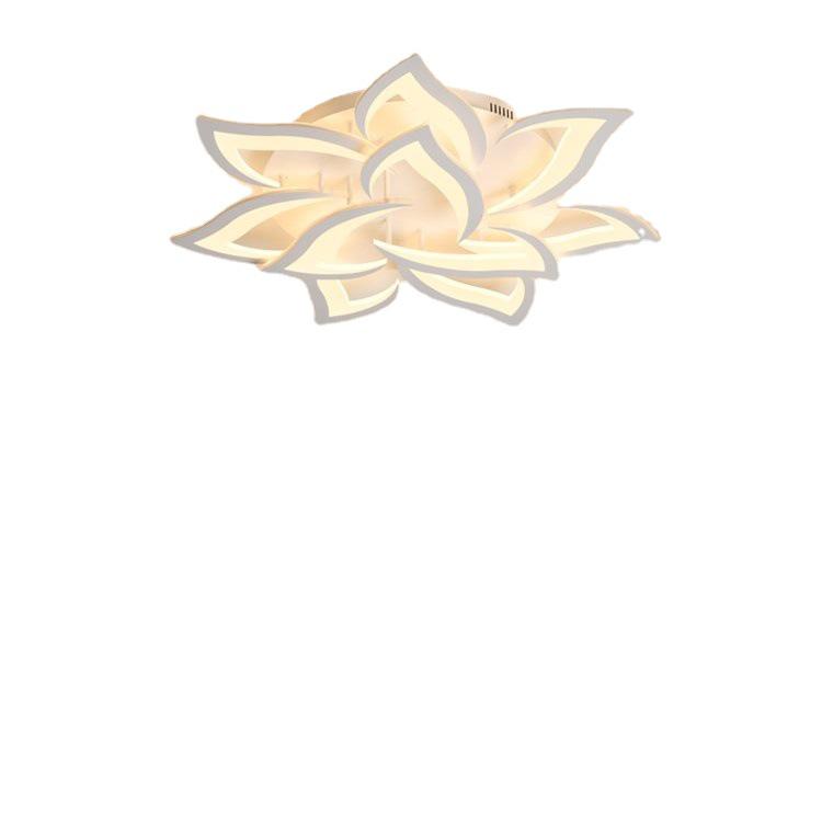 Светодиодный потолочный светильник в скандинавском минималистичном стиле в форме цветка для спальни и гостиной