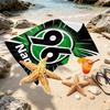 Custom Name Personalized Hannover 96 Football Print Beach Towel, for Trip Camping Beach Party Home Decor, Birthday Gift for Family & Friends