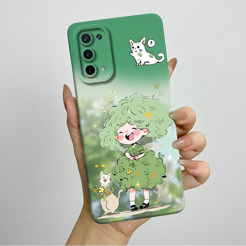 For OPPO A74 5G A54 5G Case A93 5G Capa Silicone Soft Phone Funda CPH2197 CPH2195 CPH2263 Painted Printed Protective Back Cover