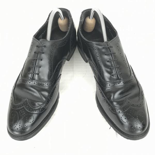 Винтажные Nunn Bush США Кожаные Goodyear Wingtip Черные 26.5(ИСПОЛЬЗОВАЛ)