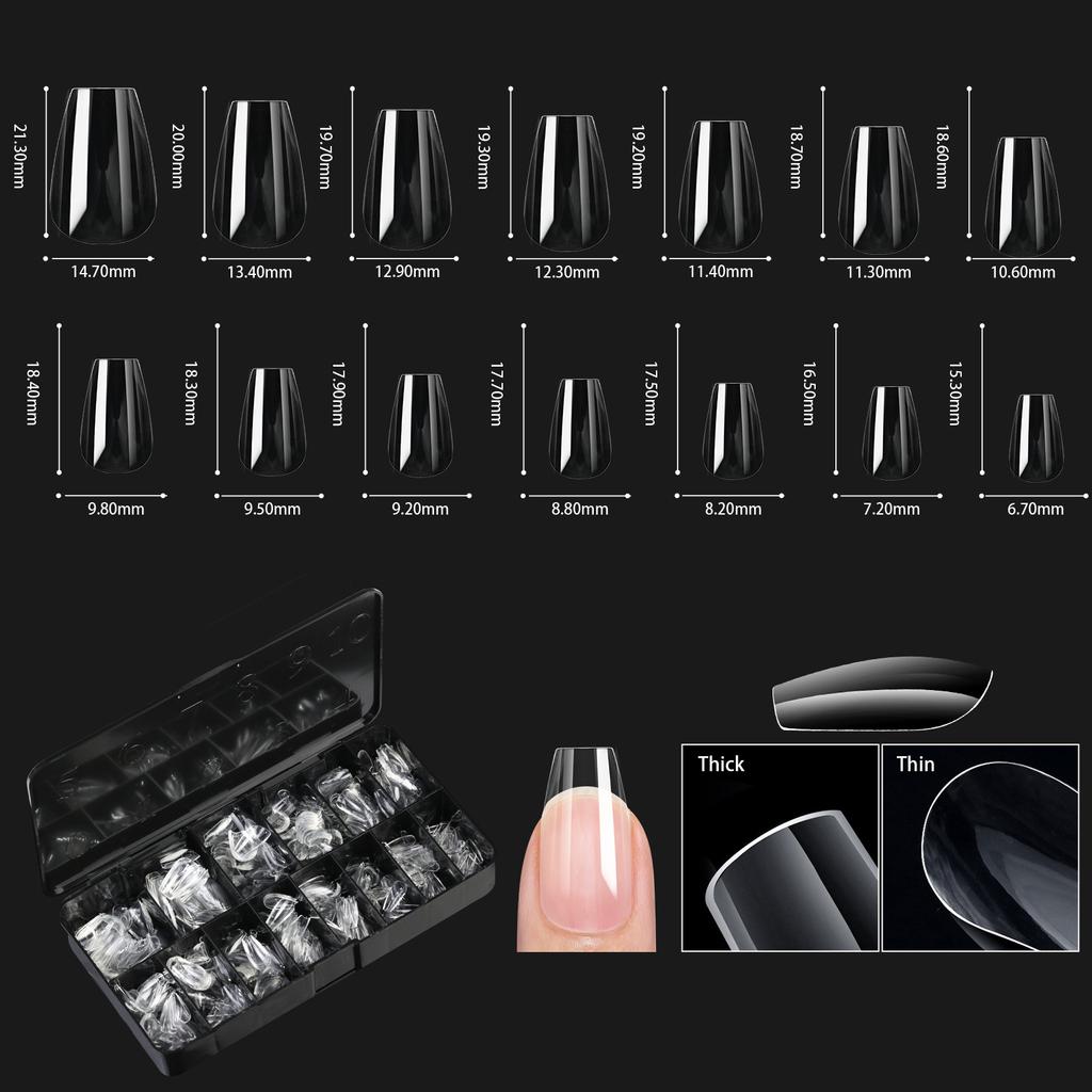 Мягкие гелевые накладные ногти Natural Sculpted Ballet Coffin Almond Fake Nails Full Cover Premium Press On Nails Nail Supplies