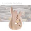 Muslady ST01-DT Unfinished Handcrafted Guitar Basswood Electric Guitar Barrel Replacement Parts