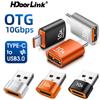 HdooLink 10A OTG адаптер Type-C «мама» на USB 3.0 «папа» конвертер OTG разъем адаптер для передачи данных адаптер для быстрой зарядки для iPhone 15