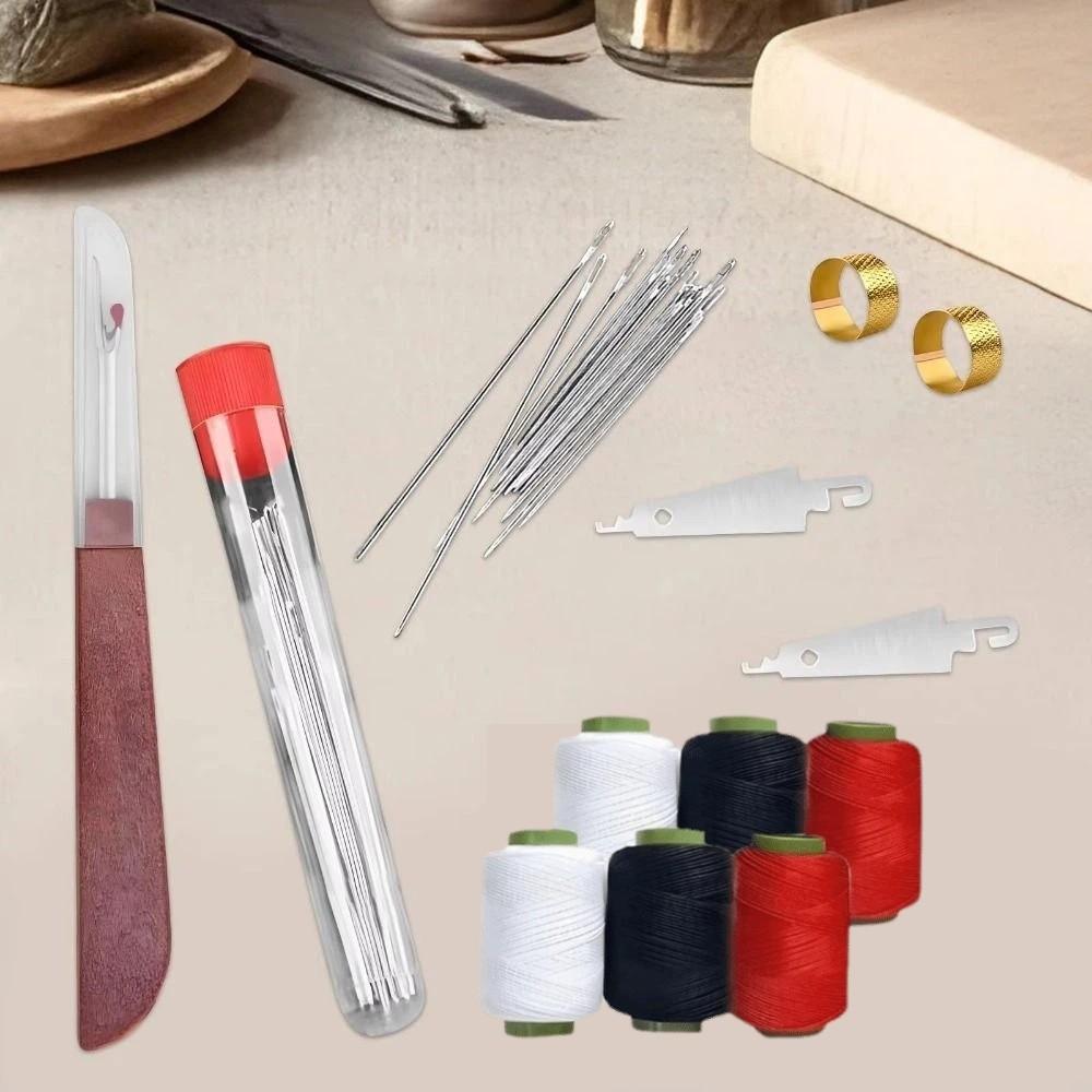 37PCS Large Eye Steel Sewing Needles Kit Stainless Steel Manual Sewing Tool Kit DIY Lovers
