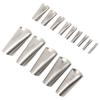 14 шт. насадок-аппликаторов для герметика 45 градусов Профессиональный комплект для финишной обработки герметика из нержавеющей стали для