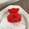 Конфетный цвет Цветок Заколка для волос Уксусная кислота Маленькая заколка-акула Персонализированная роза Заколка-краб для волос Девочка