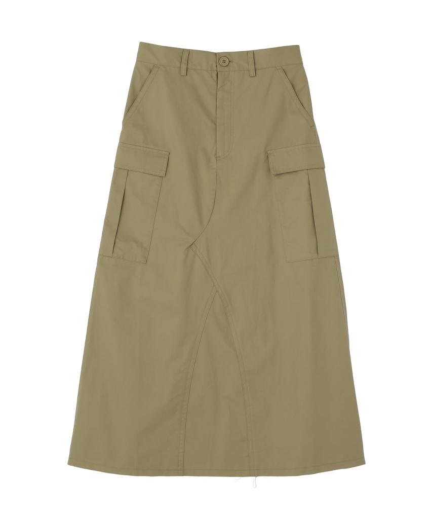 remake size F Military-style skirt, khaki,