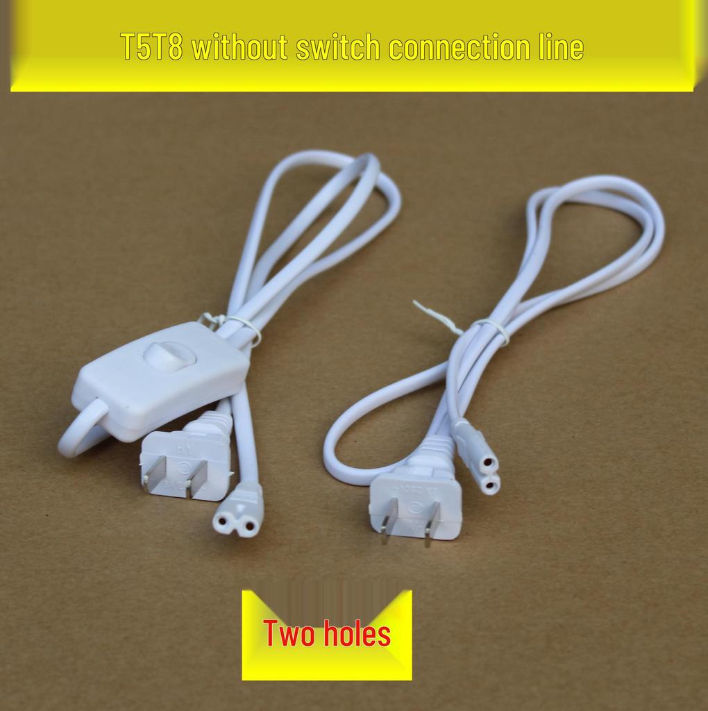 T4T51 8-метровый светодиодный шнур питания с двухконтактным разъемом типа «восьмерка» и выключателем