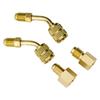 R410A R134A R22 AC HVAC Angle Compact Ball Valve Kit, Strong Earth Copper Construction, 45 Degree Angle Design
