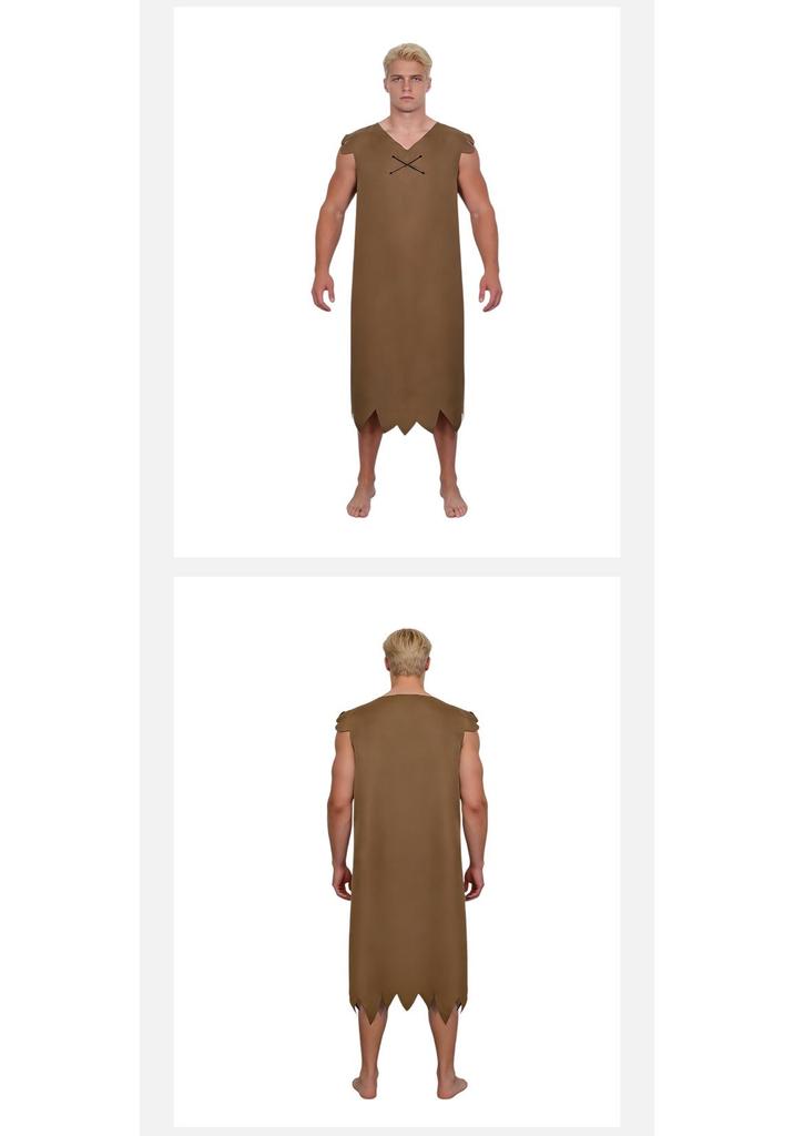 CrossW Modern Primitive Tribal Cosplay Costume - Ethnic Man Theme Clothing for Halloween & Performances