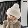 Outdoor Cycling Ear Protection Hat Scarf Set Beanies Hat Neck Warmer Plush Velvet Hats