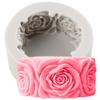 Силиконовая форма с цветком розы, свадебная помадка, инструменты для украшения торта, топпер для кексов, сделай сам, формы для конфет, шоколада и мастики