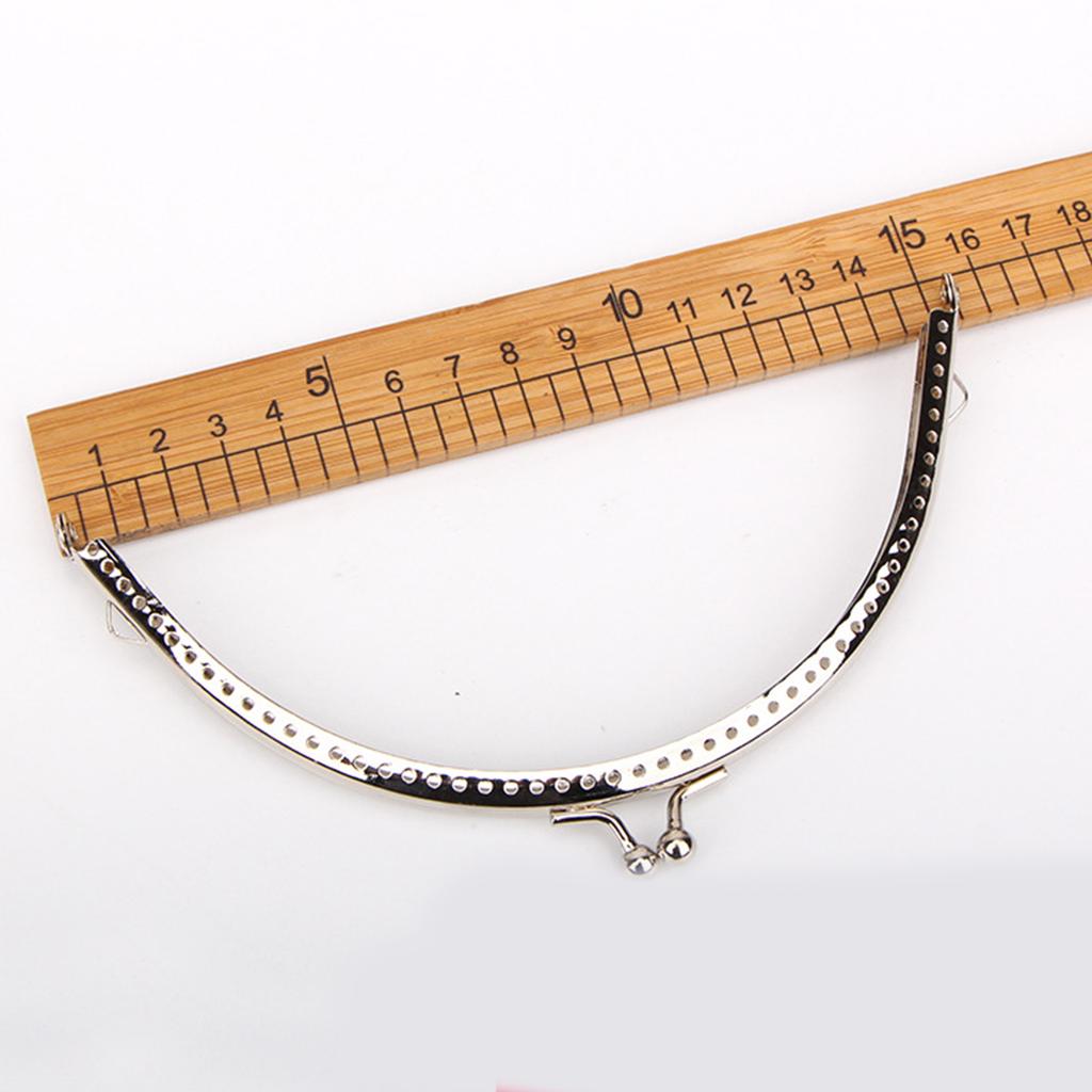 8.5/10.5/12.5/15см Металлический кошелек для монет с двойными бусинами, застежка-защелка для ручки кошелька, клатч, застежка-клипса для DIY сумки