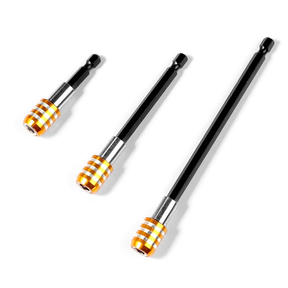 3 Pcs Drill Bit Extension Set Quick Release Bit Holder 1/4 Inch Hex Shank Magnetic Extension Chuck