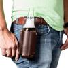 Portable Beer Belt Bag PU Leather Wine Bottles Beverage Holder New Beer Bottle Waist Holster