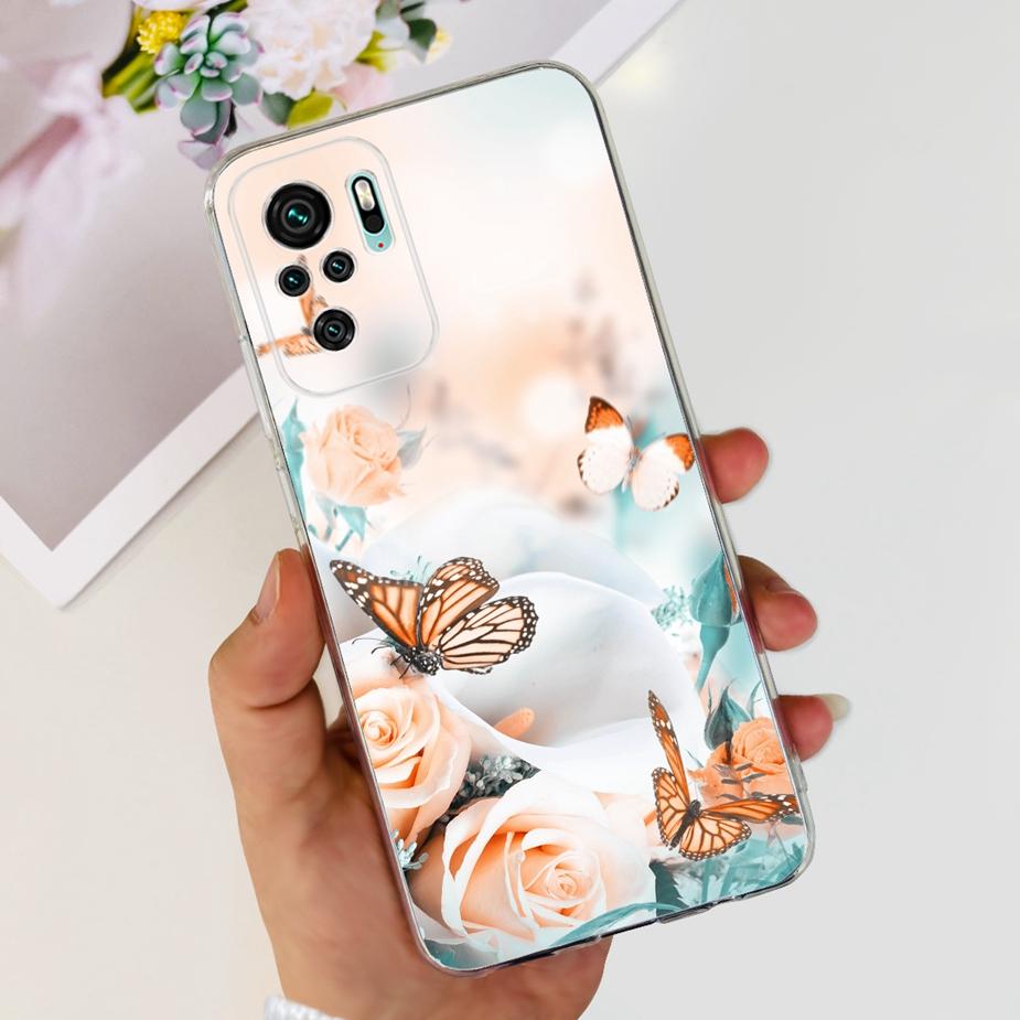 Для Xiaomi Redmi Note 10 4G Чехол Redmi Note 10S Роскошный Расписной Чехол-Крышка Для Xiaomi Redmi Note 10 Pro Max Note10 S Мягкие Fundas