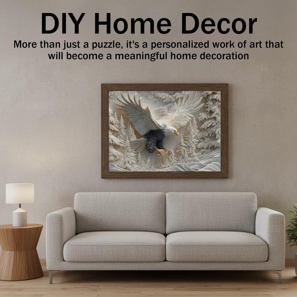 Скульптурный пазл, Произведение искусства, Подходит для взрослых и семей, Сложная игра-пазл с высококачественным пазлом