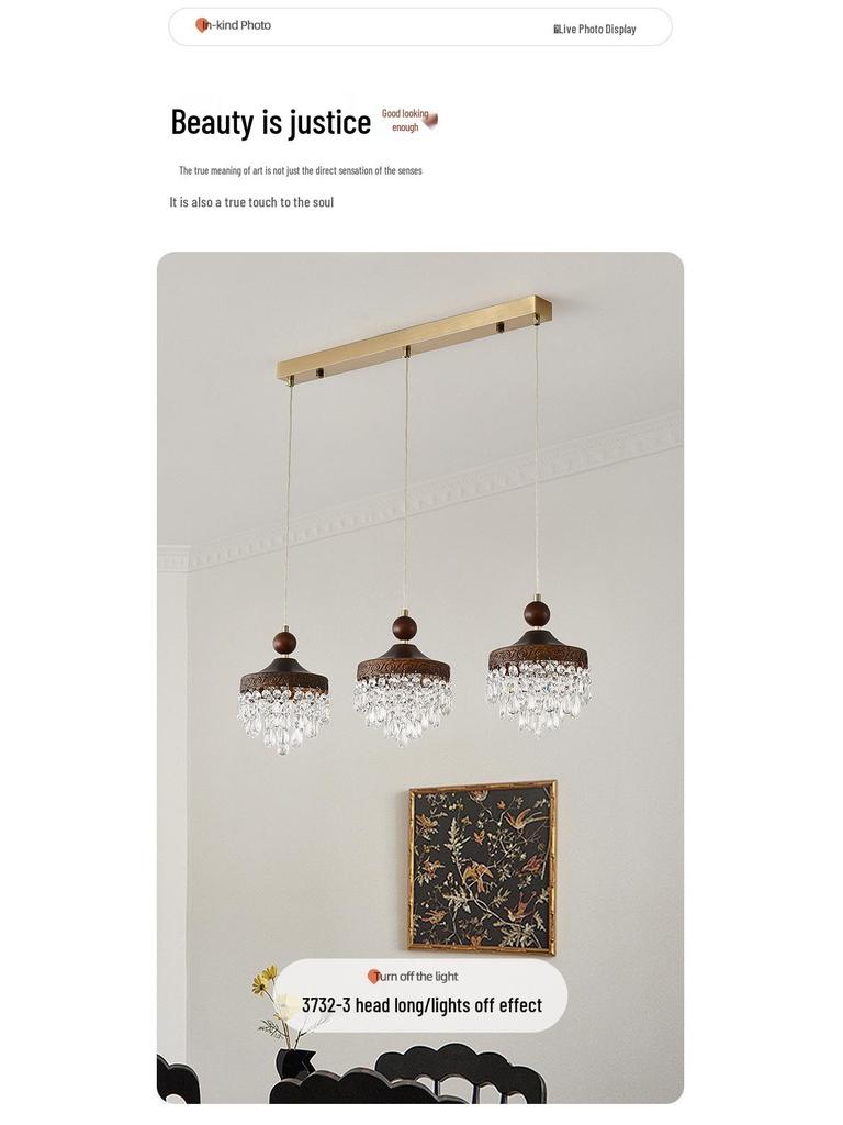 Ретро-люстра из грецкого ореха, лампа для защиты глаз для китайского ресторана, бара, прикроватной зоны или кабинета.