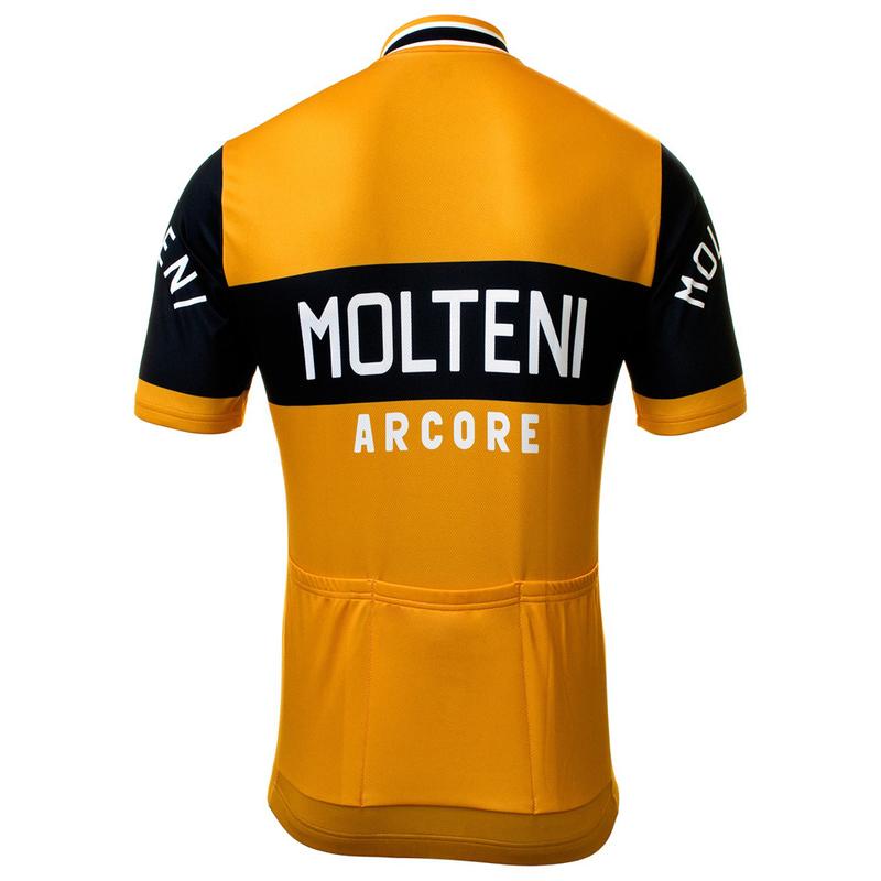 НОВАЯ 4 Стиля Черный/Оранжевый Веломайка MOLTENI с Коротким Рукавом для Шоссейного Велоспорта Ретро Велосипедная Одежда Одежда для MTB Велосипеда Полная Молния