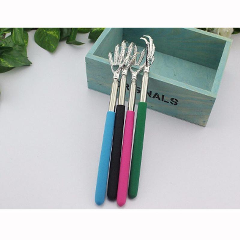 Практичный удобный нержавеющий зажим для ручки, чесалка для спины, телескопический карманный набор для массажа и чесания, 1 шт.