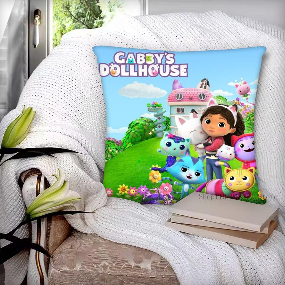 1 шт. Наволочка G-Gabbys Dollhouse Квадратная Спальня Диван Досуг Комфортная Подушка Автомобиль Гостиная Домашнее Украшение