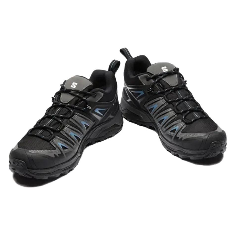 SALOMON X Ultra Pioneer GTX Round Toe Lace-Up Waterproof Breathable Low-Top Outdoor Functional Shoes Men Shoes Black 471701