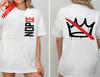 Crown No Kings 2 Sided Tshirt Political Anti Maga Protest Shirts High Quality Cotton Tops Tee Graphic Shirt Short Unisex Adult