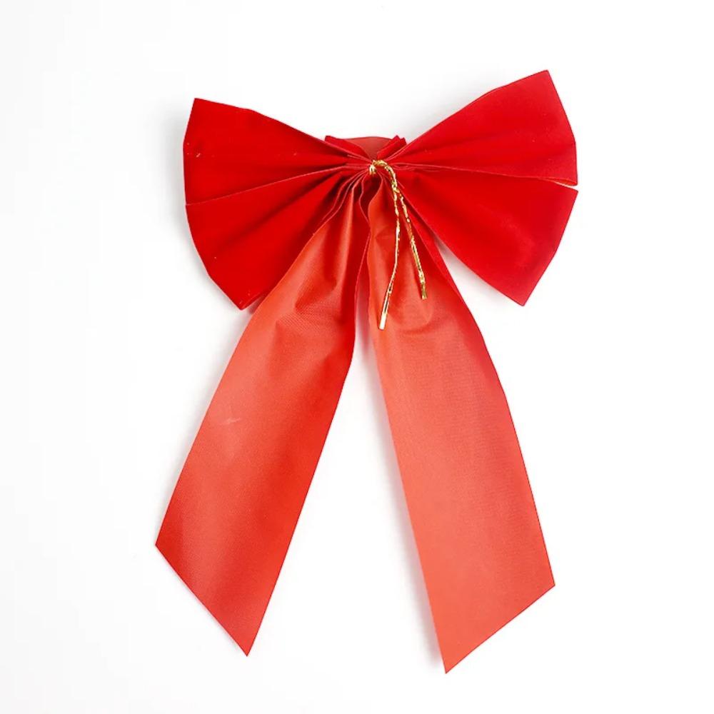 DIY Christmas Tree Bow Large Size Wreath Bow Home Decoration Red Velvet Bow Festive