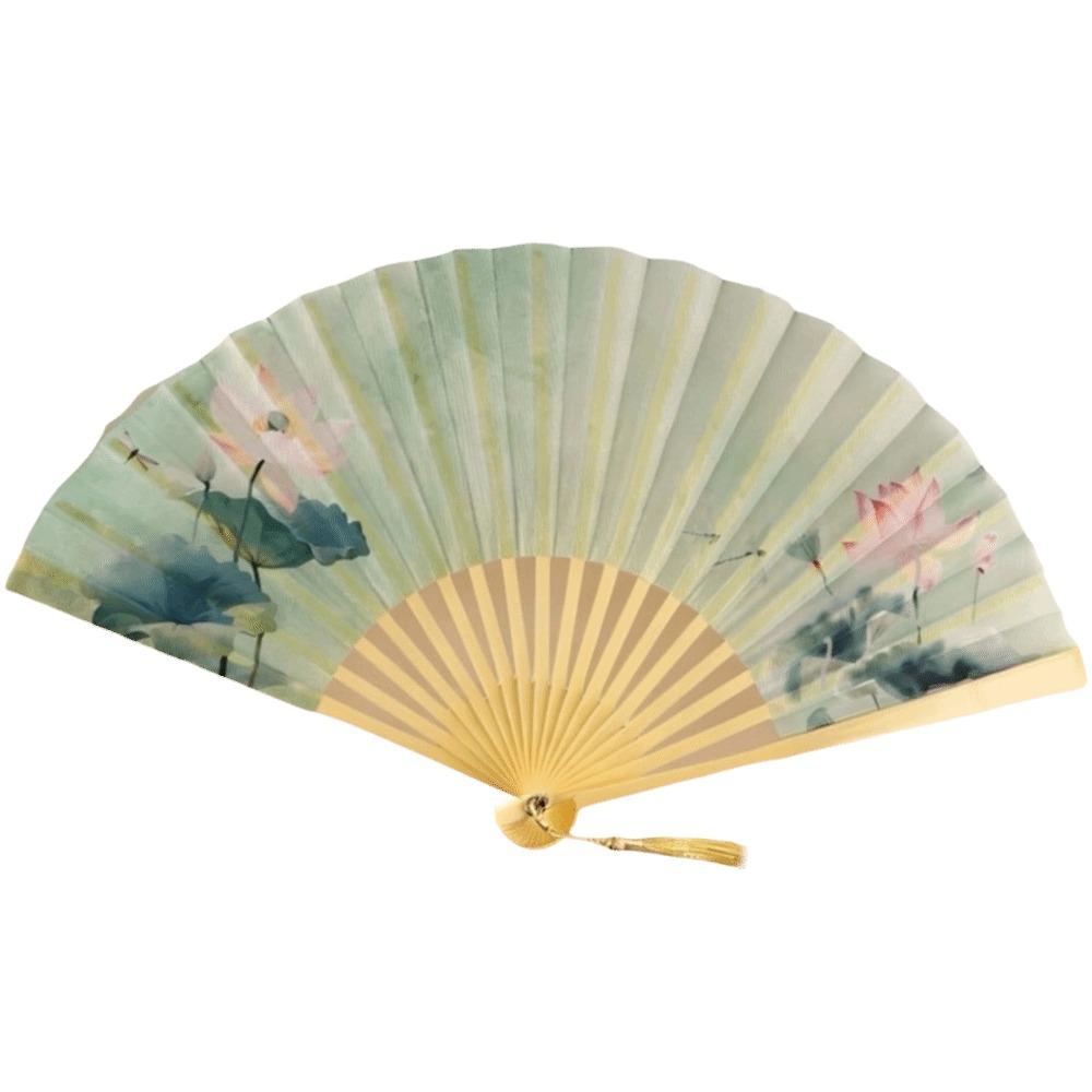 Chinese Style Hand Fan Collapsible Dance Fan Home Ornaments Decorative Fan Wedding