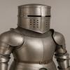 Full Medieval Knight Armor Suit  Wearable Steel Armor with Helmet, Shield  Gauntlets , Cosplay and Collectors Set
