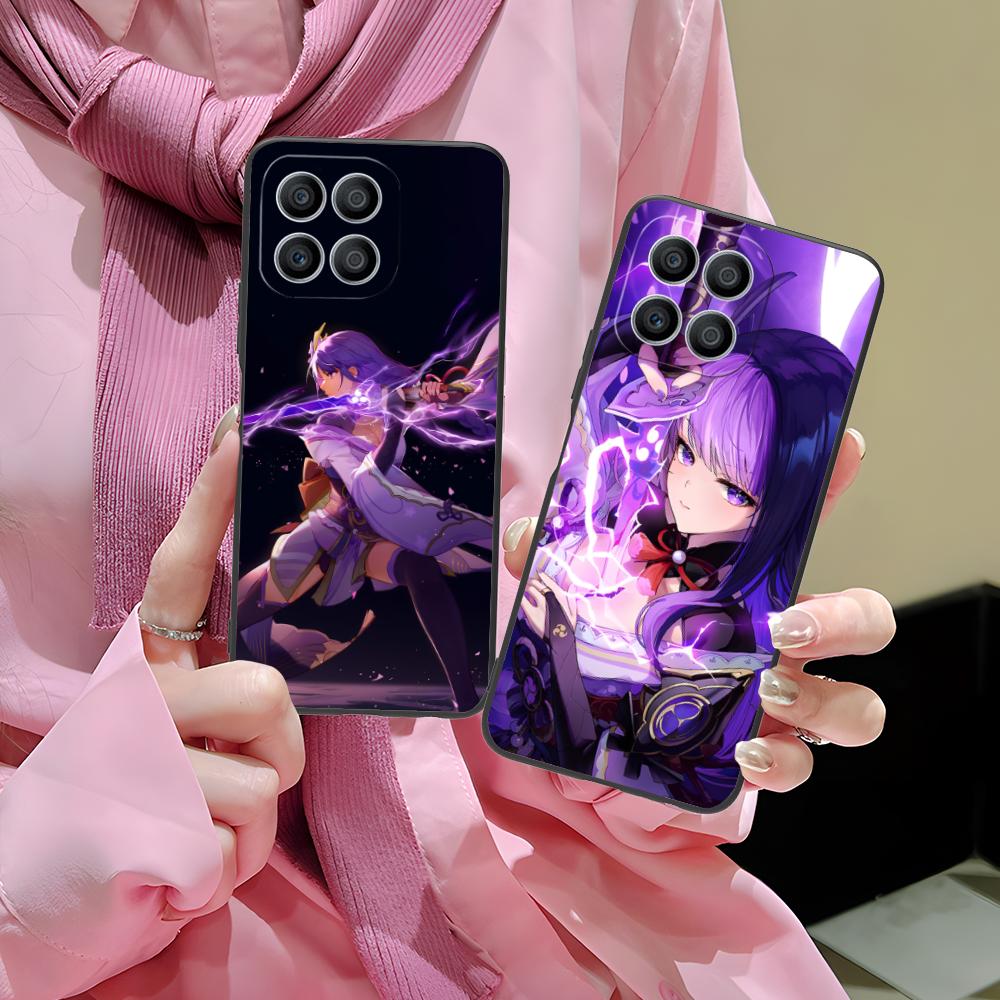 Игровой чехол GI Raiden Shogun Матовый ТПУ Чехол для мобильного телефона для Honor 90 80 70 60 50 30 20 10 9 8 7 Pro S SE Lite 5G Чехол с принтом