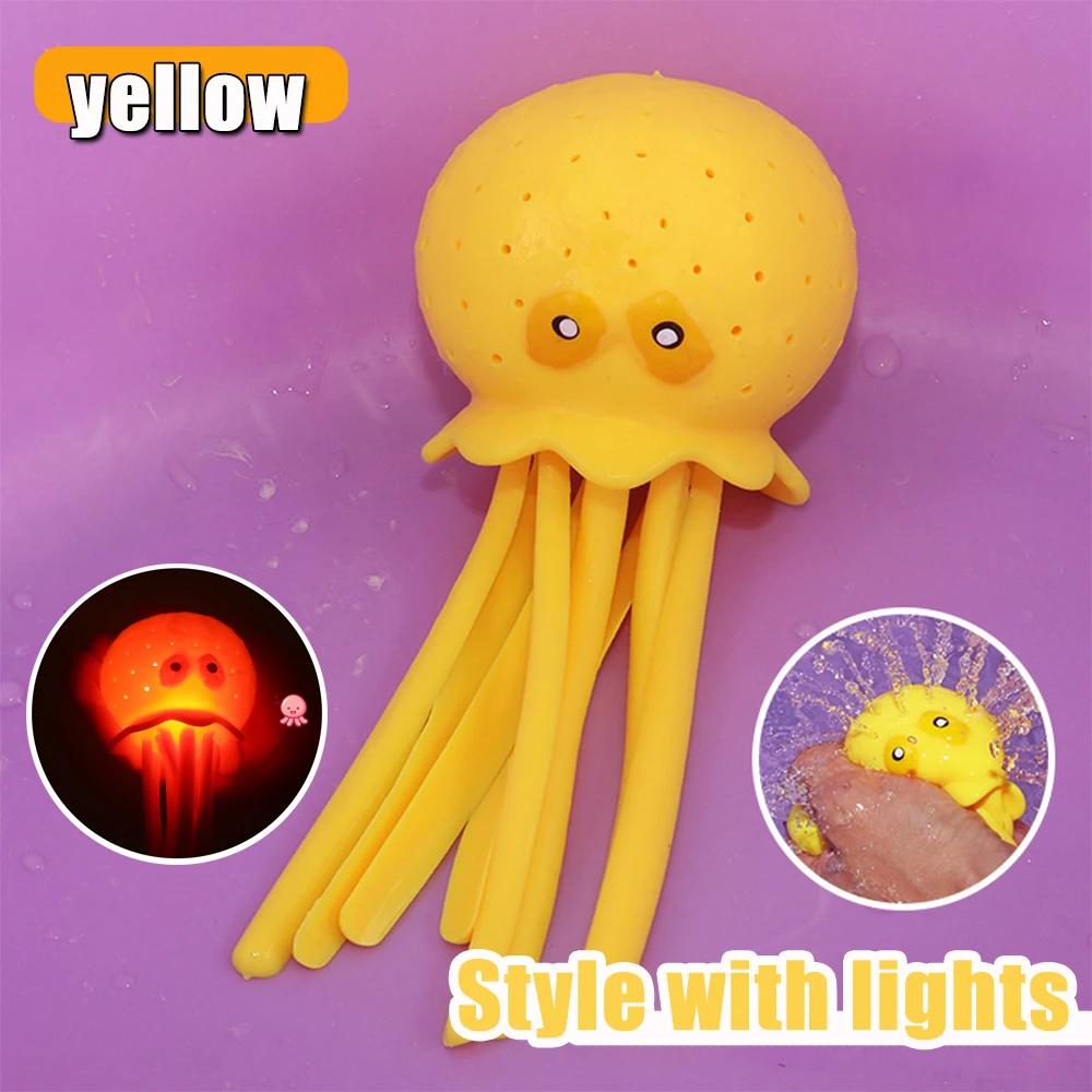 4 Colors Sponge Absorbent Octopus Baby Bath Toys Squeezing Stress Relief Toys Summer Swimming Pool Play Water Toy for Children
