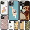 Мультяшный Чехол для Телефона с Собакой Золотистый Ретривер Для iPhone 17 Air 16 15 14 SE 2020 11 12 13 Pro MAX Plus