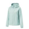 Leaf Ruffle Comfortable Casual Simple Hooded Zipper Jacket Women Jackets Mist-Gray-Green AFDV448-3
